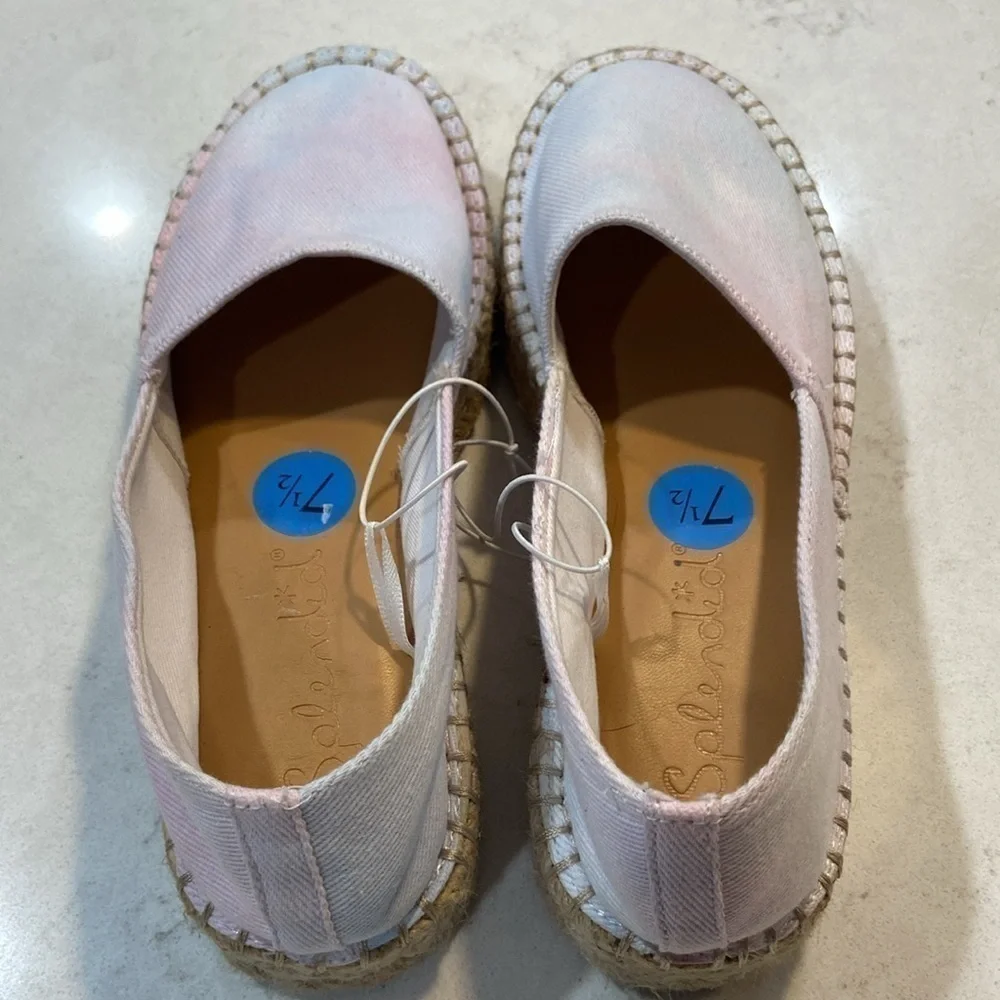 Splendid Laney Pastel Tie-Dye Platform Espadrilles Shoes Size 7.5 NEW